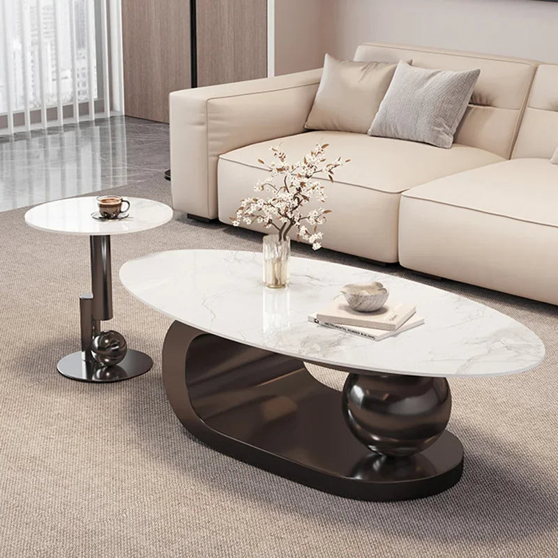Round Trendy Coffee Table Exquisite Luxury European Trendy Coffee Tables Simple Beauty Mesa Auxliar Living Room Furniture