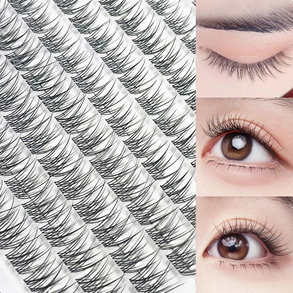 Large Capacity Fish Tail Fake Eyelashes Natural Russian Anime Eyelashes Natural Eyelashes Cosplay Single Cluster Fake Eyelashes