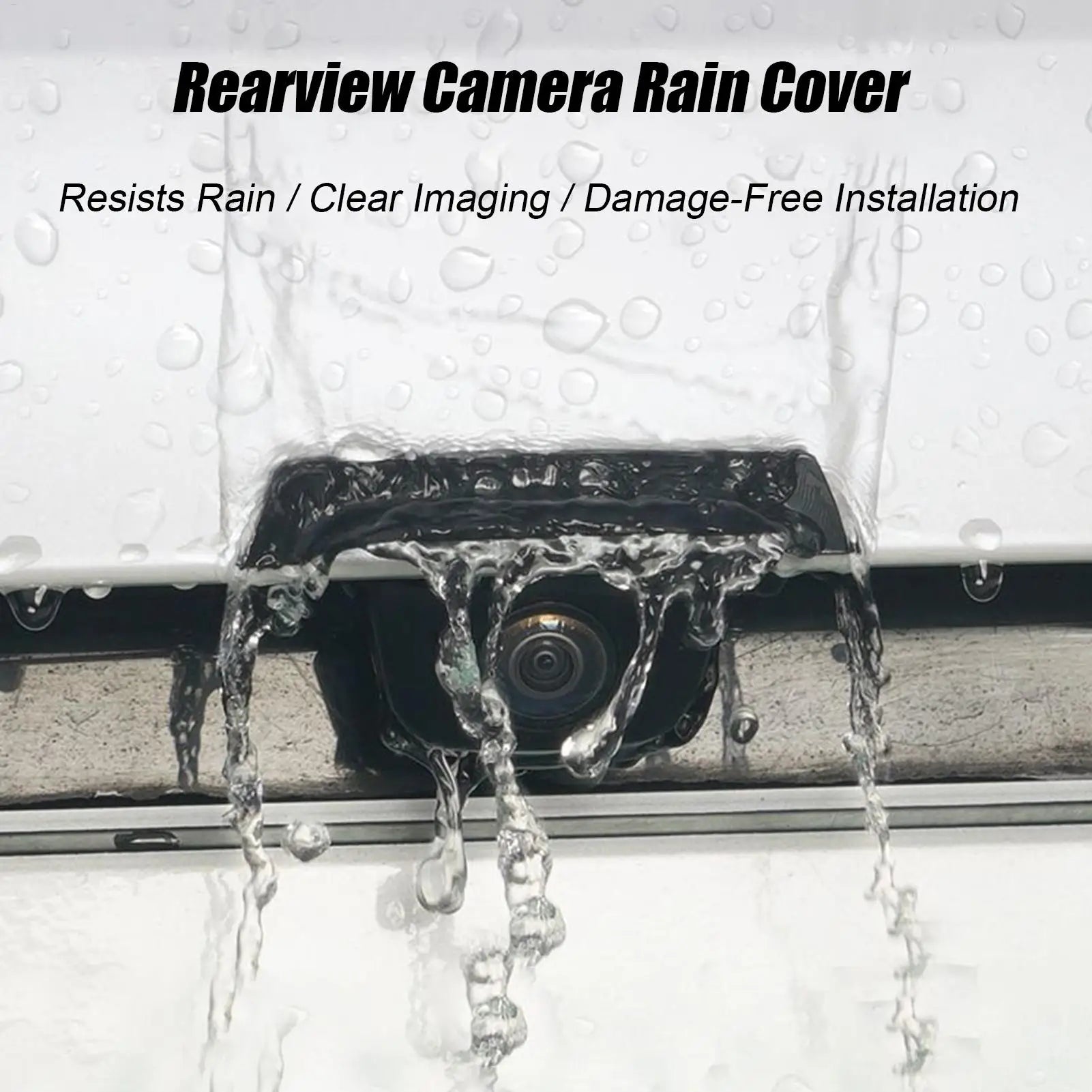 360 Degree Car Rear Camera Cover 1PC Rainproof Dust Shield Protection, Auto Safety Bike Trailers RV Truck Outdoor Supplies 2.8in