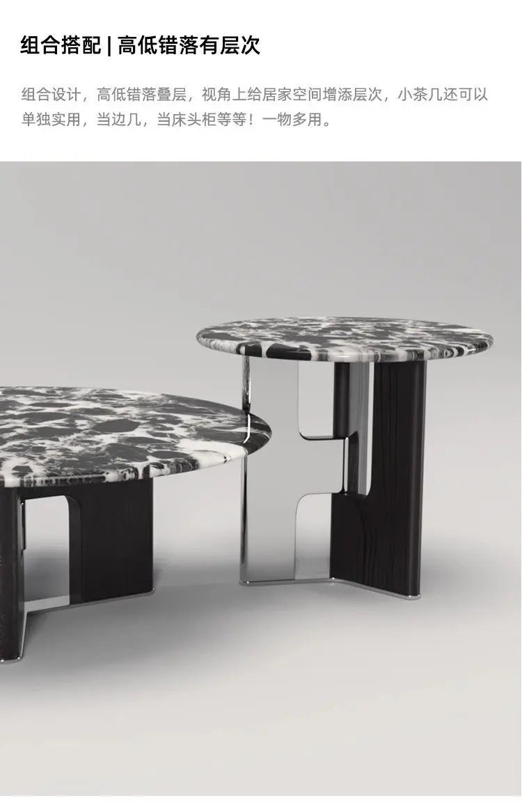 Organizer Black Coffee Tables Modern Design Italian Round Coffee Tables Minimalist Nordic Mesitas De Noche Home Accessories