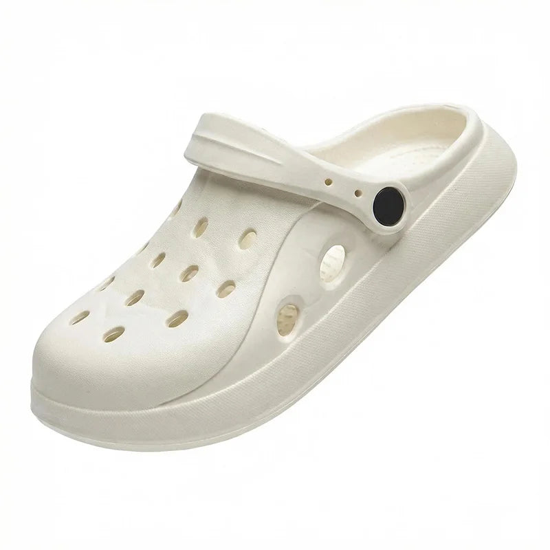 Women Clogs Summer Female Sandals Thick Bottom Home Slides Soft EVA Dry Wedges Platform Garden Shoes Beach Sandals Home Slippers