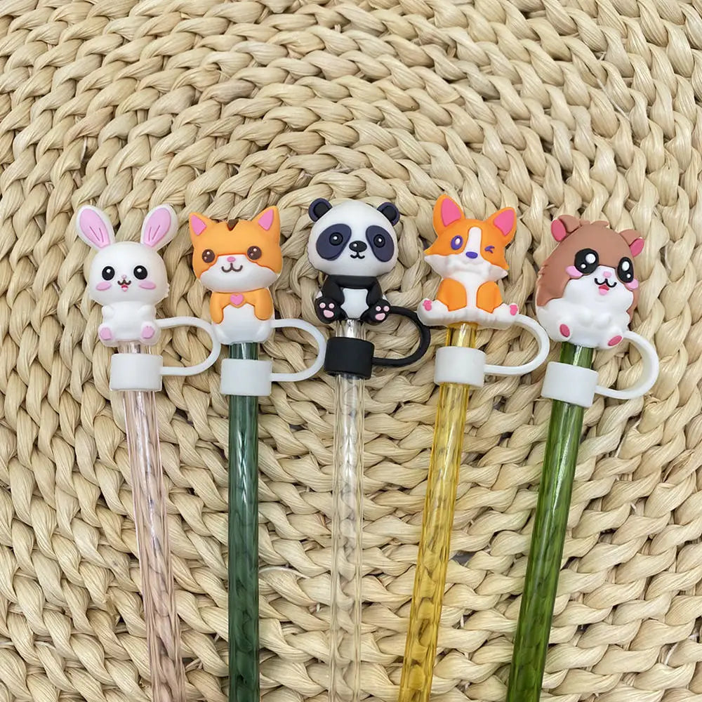 2026 Straw Covers Cap Reusable Silicone Straw Toppers For Stanley Cup Leak-Proof Dust Proof Straws Cover Tumbler Accessories