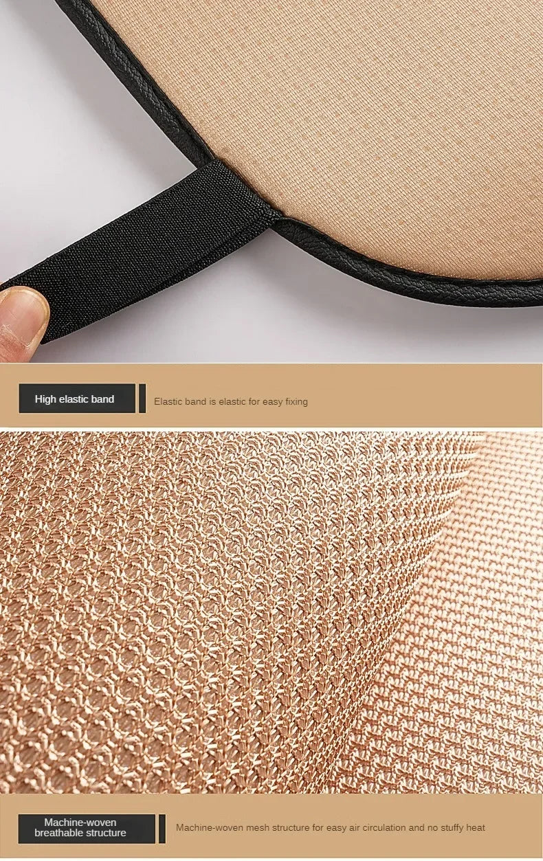 Breathable Ice Silk Car Seat Cushion Non-slip and Wear-resistant  Car Seat Cover, Square / Long / 3-Piece Set Available