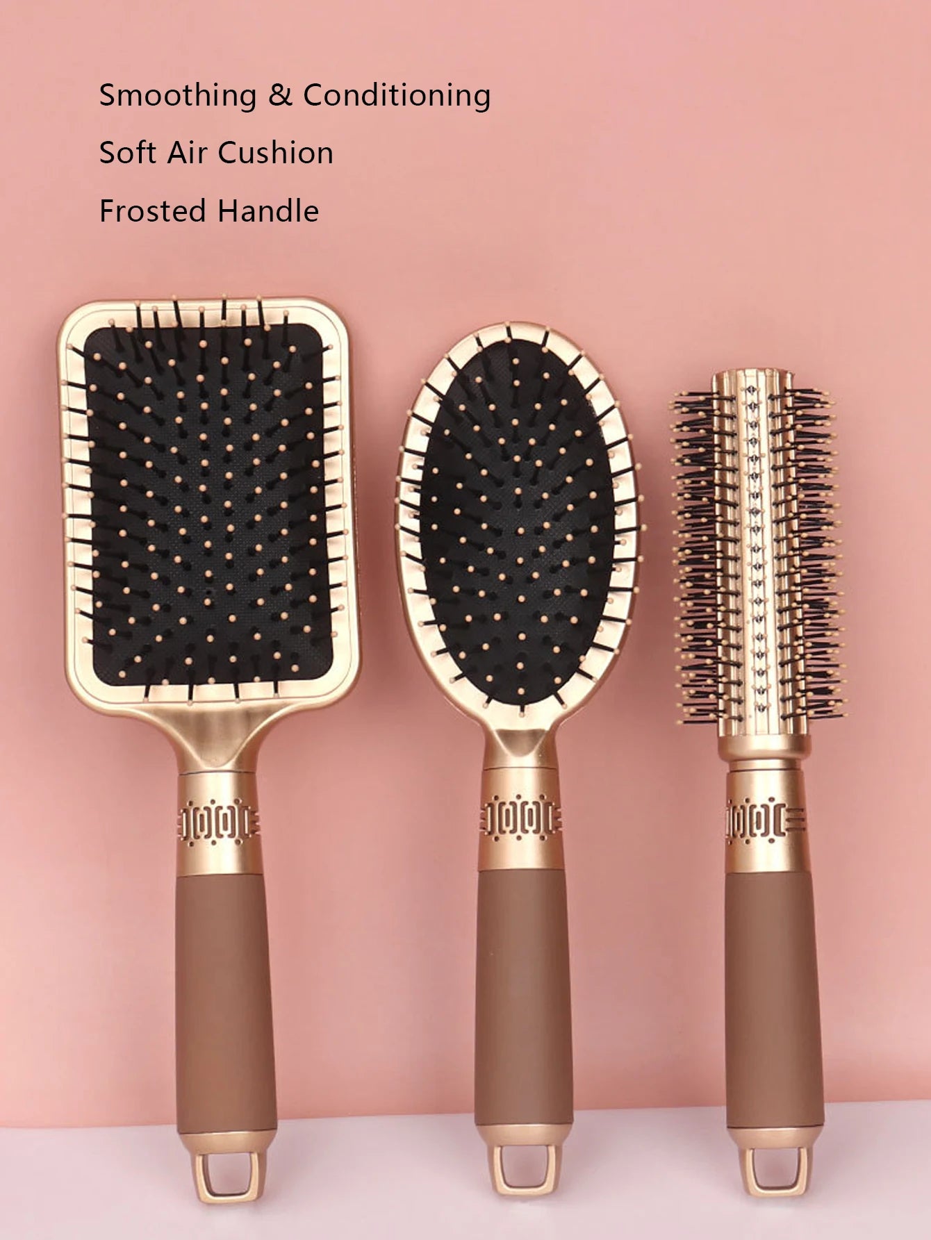 Anti Static Airbag Massage Comb High-End Practical Care Head Hair Brush Household Curly Hair Comb, Special for Real Hair Wigs