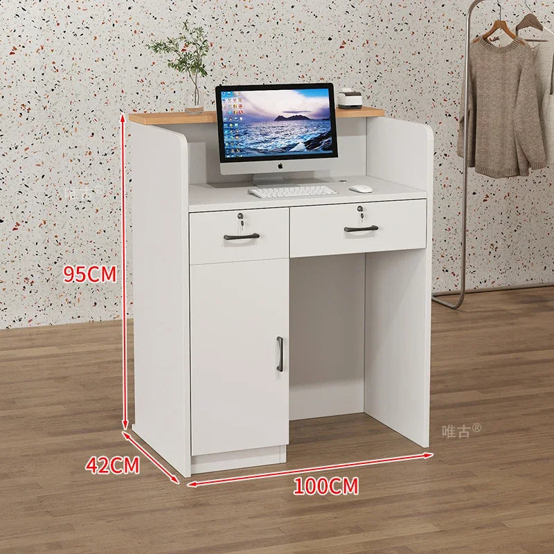 Salon Hairs Reception Desk For Modern Salon Professional Bar Counter Beauty Luxury Simple Resepsiyon Masası Commercial Furniture
