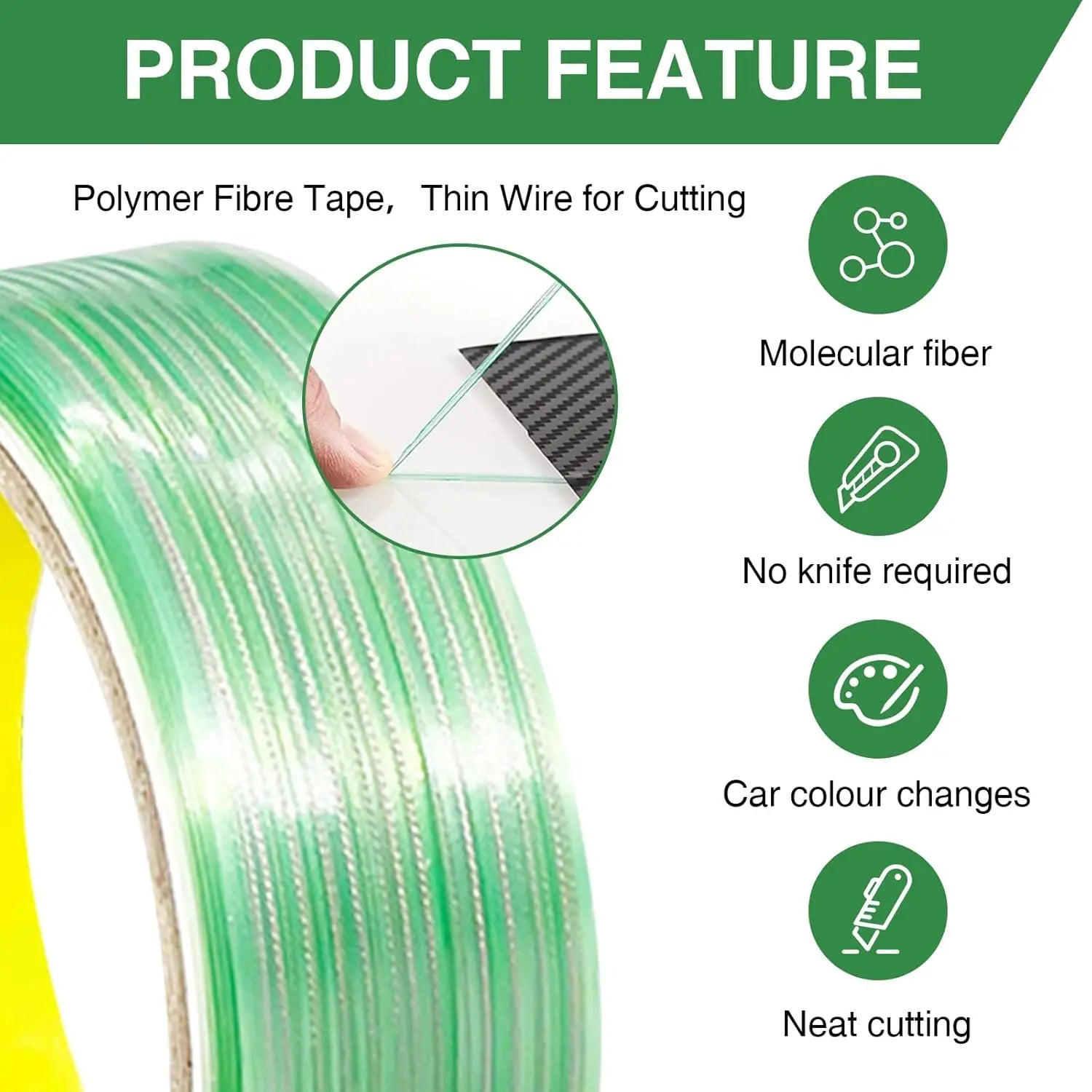 Vehicle Color Change Film Knifeless Finish Line Tape Kit Vinyl Wrap Tools for Car Stickers Design Cutting Line Graphic Film Tool