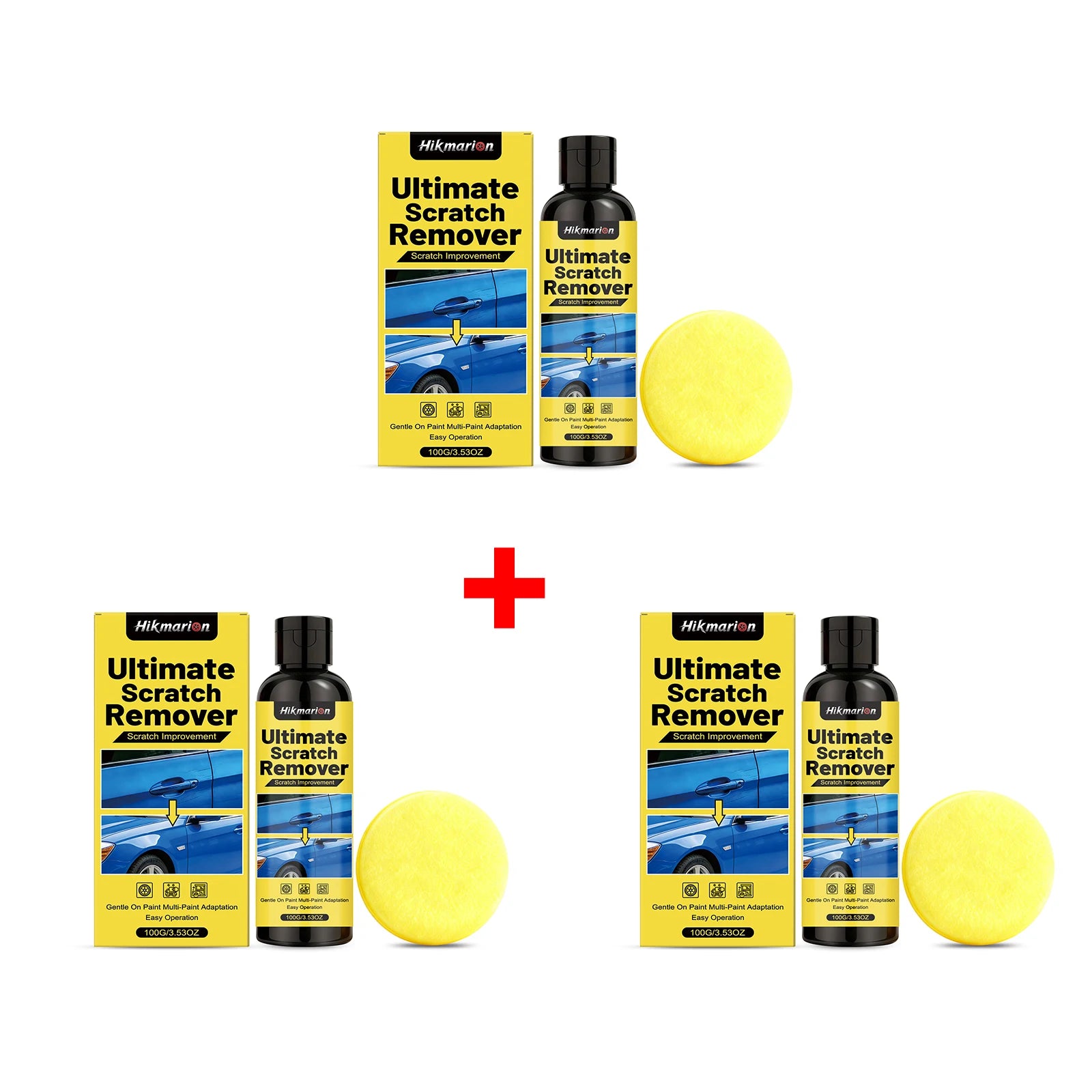 Car Scratch Repair Kit Polishing and Restoration Set for Light Scratches, Swirl Marks Scratch Remover Auto Body Maintenance