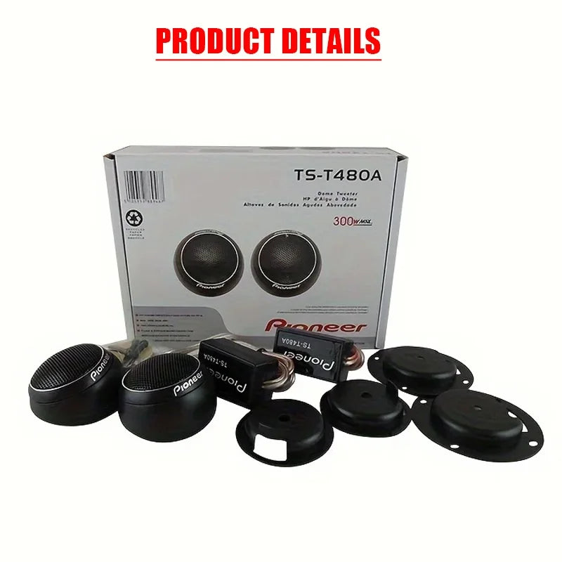 600W Car Stereo Speakers (2*300W) Music Car Tweeter Car Audio Silk Film Speaker Boxes High-Pitched Modificat Tweeter Loudspeaker