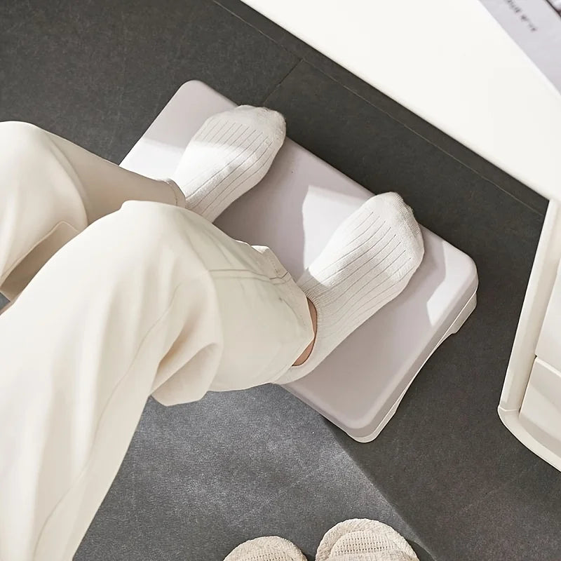 Ergonomic PP Footrest for Office Desk. Fits Under Desk, Use at Work, Sofa & Study. Comfortable & Space-Saving.