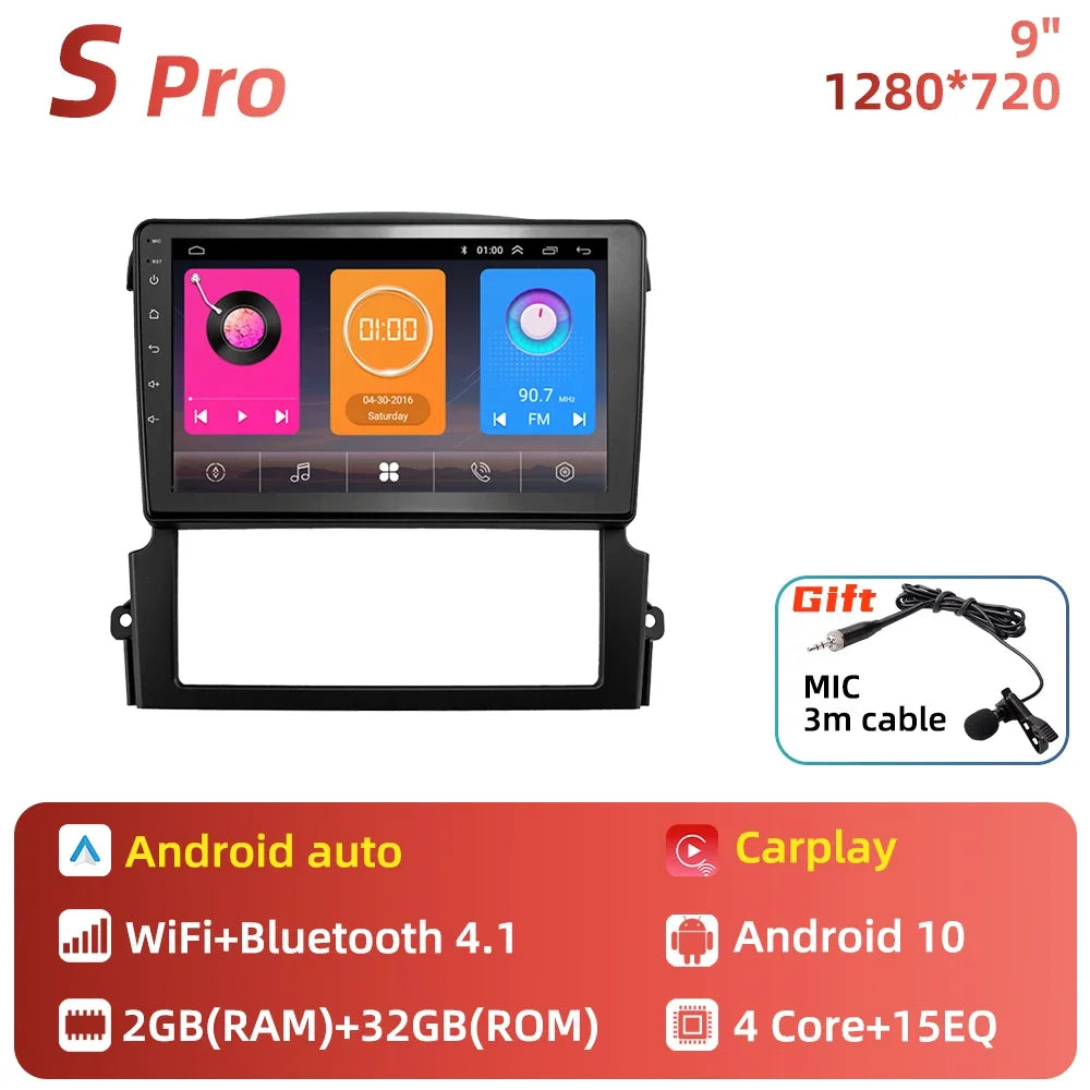 2 Din Android Car Radio Stereo for Kia Sorento BL 2002-2011 Car Multimedia Player GPS Navigation Head Unit Autoradio Audio Auto