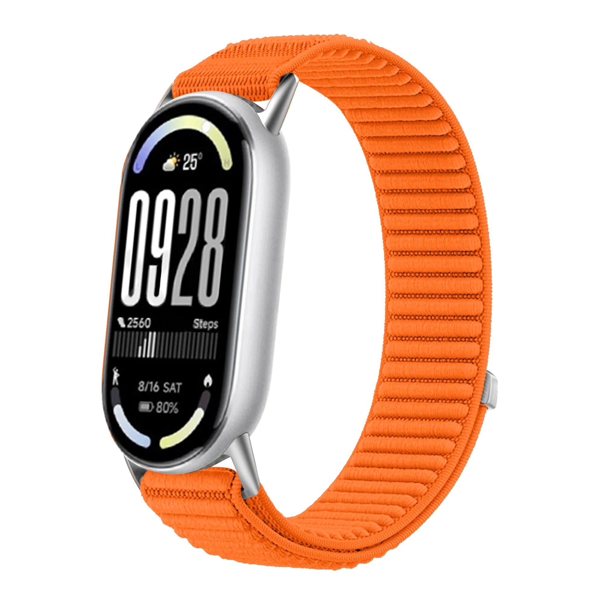 Original Nylon Loop Strap For Xiaomi Miband 10/9/8 Metal buckle Integration Bracelet Band For Miband 10 9 8 Breathable Wristband