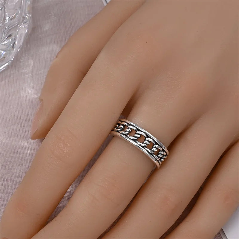 Rings For Women 925 Silver Size 6-9 Ocean Flower Sun Butterfly Heart Hollow Ring Fit For Engagement Weddings Fine Jewelry Gifts