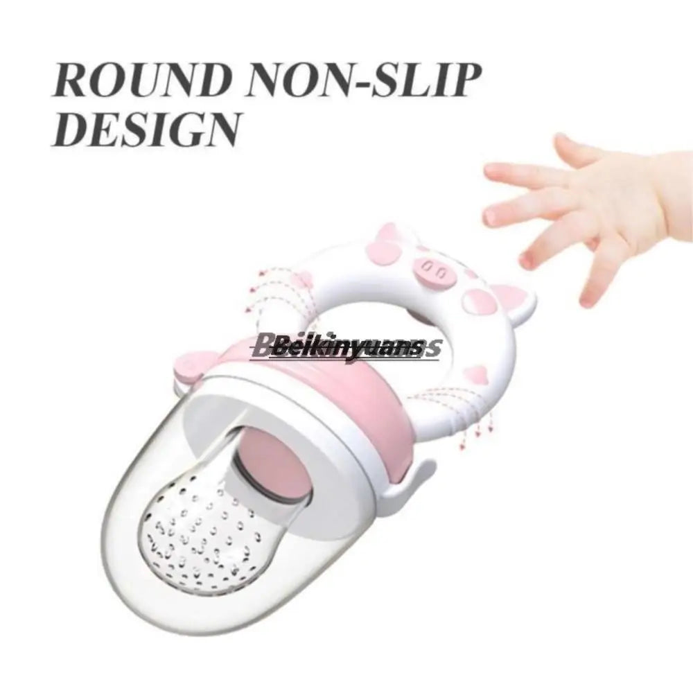 Baby Pacifier fruits and vegetables bite bag newborn baby pig le molar stick to eat fruit consisting silicone tooth gum pacifier