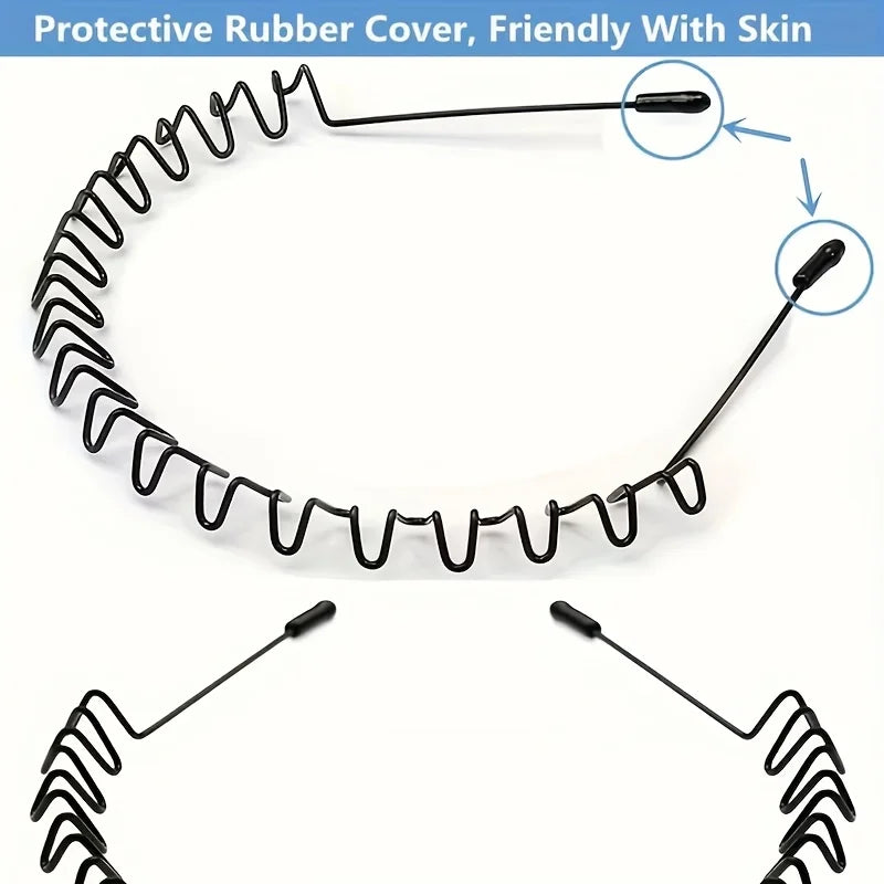 Men's sports hairband, invisible headband, male ponytail hairstyle hair tie, hair bundle for boys' headwear