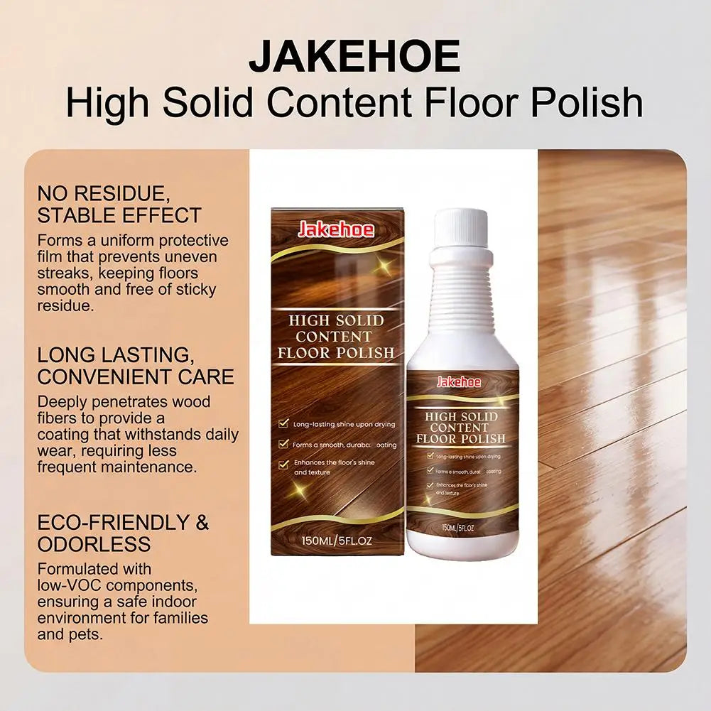 150ml Floor Care Agent, Wooden Floor Restorer Scratch Repair, Long-Lasting Gloss Protective Coating for Wood Floors