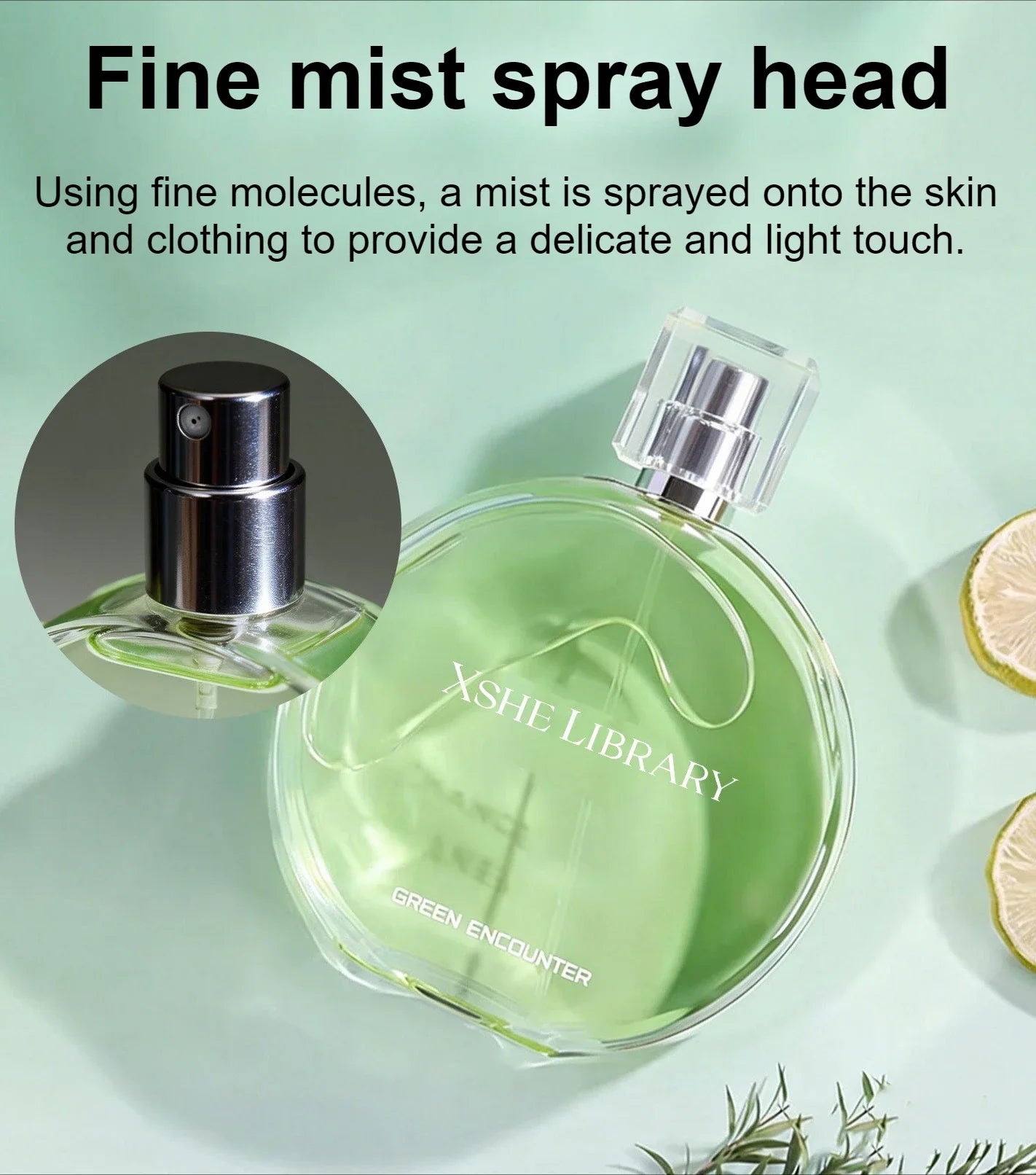 100ml Green Encounter Long-Lasting Floral-Fruity Fragrance: A High-End Inspired Perfume for Women pink rose Jasmine Osmanthus