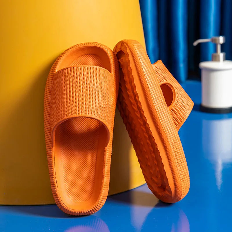 Slippers EVA Sandals Slippers Simple Men Women Wear Thick-Soled Non-Slip Summer Quarters Bathroom Shower  Indoor Home Casual