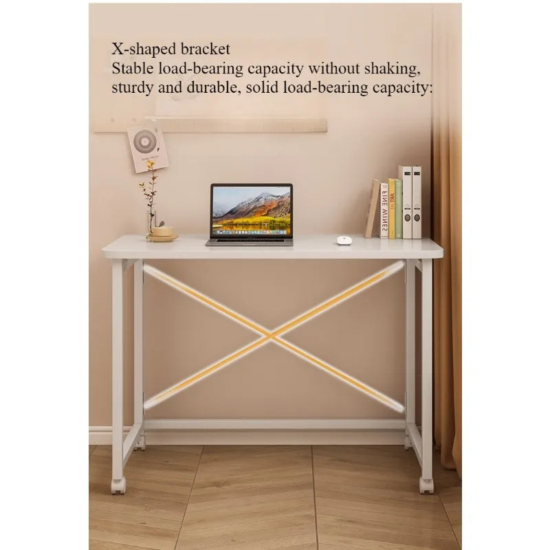 Folding computer desk desk removable table home student study table bedroom bedside table writing table desk