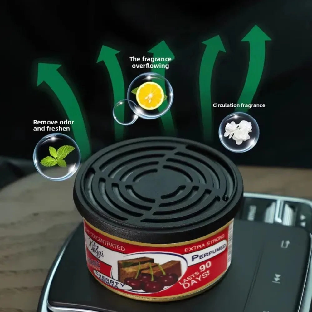 Car Air Fresheners Perfume Car Odor Eliminator Canned Wood Block Long-Lasting Auto Aromatherapy Home Wardrobe Deodorant Supplies