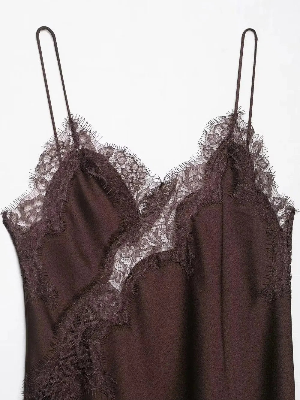 Elegant Asymmetrical Lace Lace Patchwork Top Sleeveless Backless Camisole Tops V Neck Sexy Lace Women tank top Summer Wear