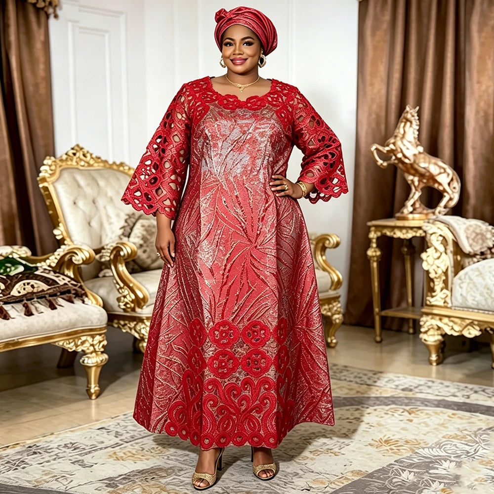African Dresses for Women Traditional Africa Clothing Dashiki Ankara Bazin Gown Abayas Robe Muslim Kaftan Maxi Long Dress 2026