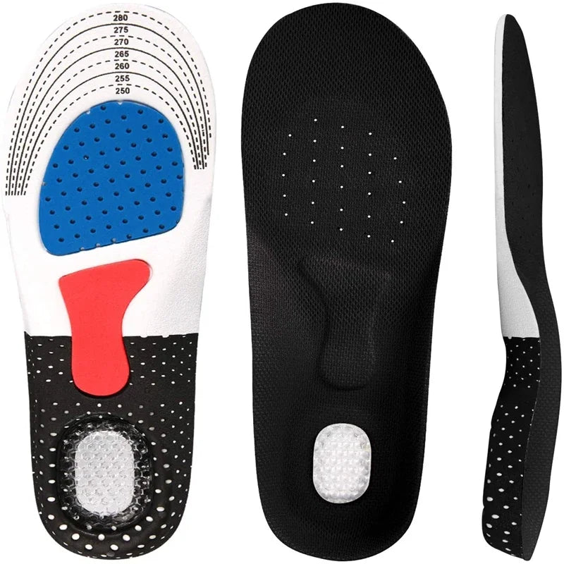 1Pair Orthopedic Insoles Memory Foam Cushion Gel Insole Silicone Arch Support Pads Sport Shoe Pad Soft Running Insert