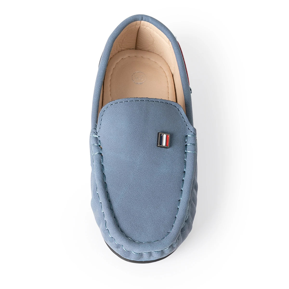 Boys Slip-On Suede Loafers Toddler Little Kid Stitch Detail Casual Dress Shoes