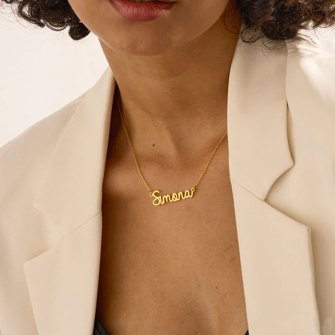 Personalized Name Necklaces For Women Nameplate Jewellery Stainless Steel Customized Necklaces Anniversary Gift