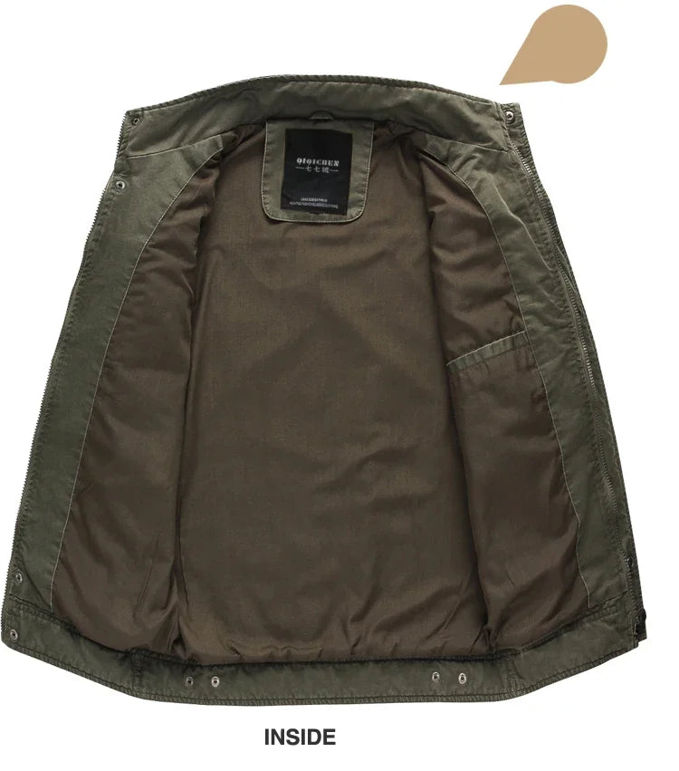 New 2025 Casual Army Military Jacket Men Plus Size M-6XL Jaqueta masculina  Spring & Autumn Cargo Mens Jackets Coat