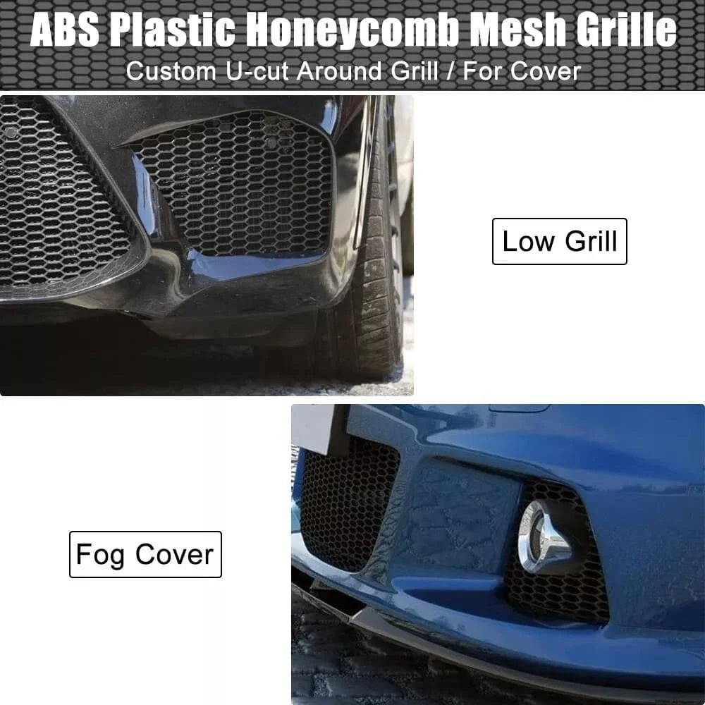 1pc Universal Hood Vent Racing Grills 120X40cm Grill Honeycomb Hexagon Mesh Grille ABS Plastic Spoiler Bumper Vents Car Parts