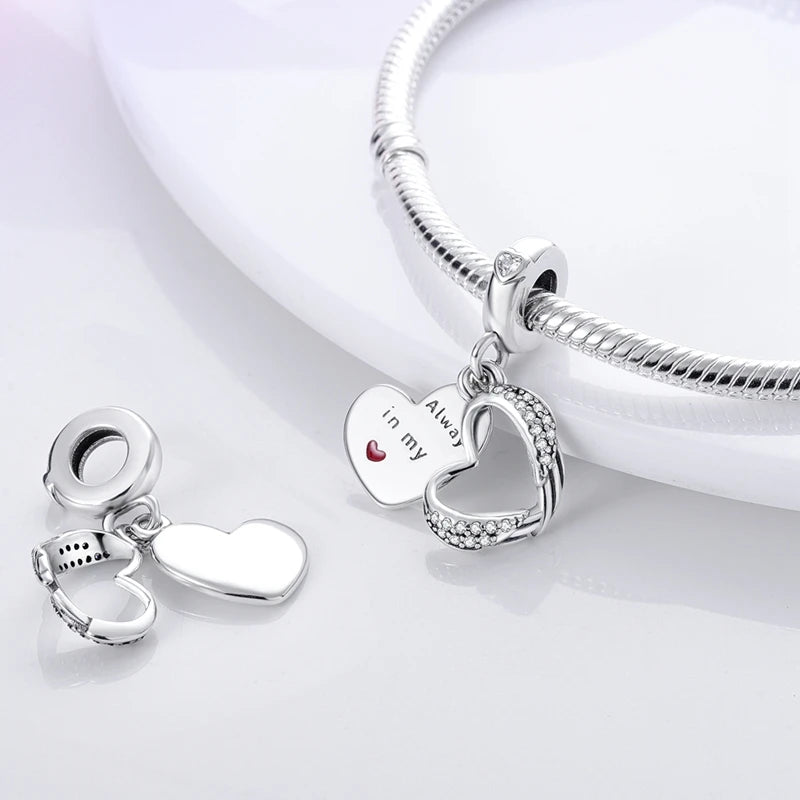 925 Sterling Silver Charms Beads Pendant Tree of Life Dog Elephant Love Heart Charm Fit Original Bracelet DIY Women Jewelry Gift
