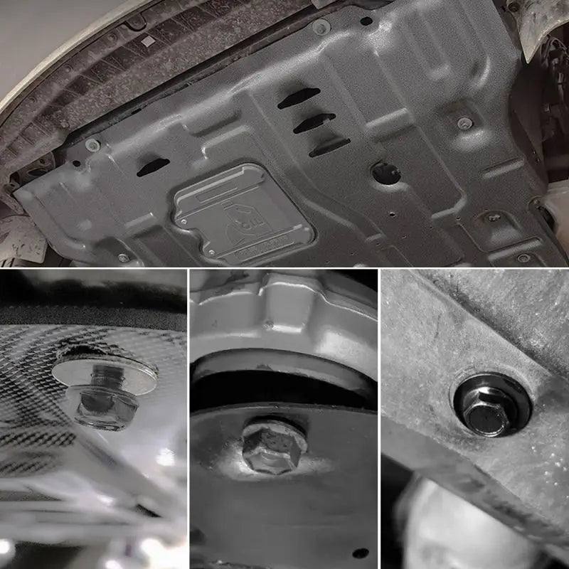 20pcs Car Body Bolts & U-nut Clips M6 Engine Cover Undertray Floor Splash Guards, Bumper Washers Fastener Rivet Screw