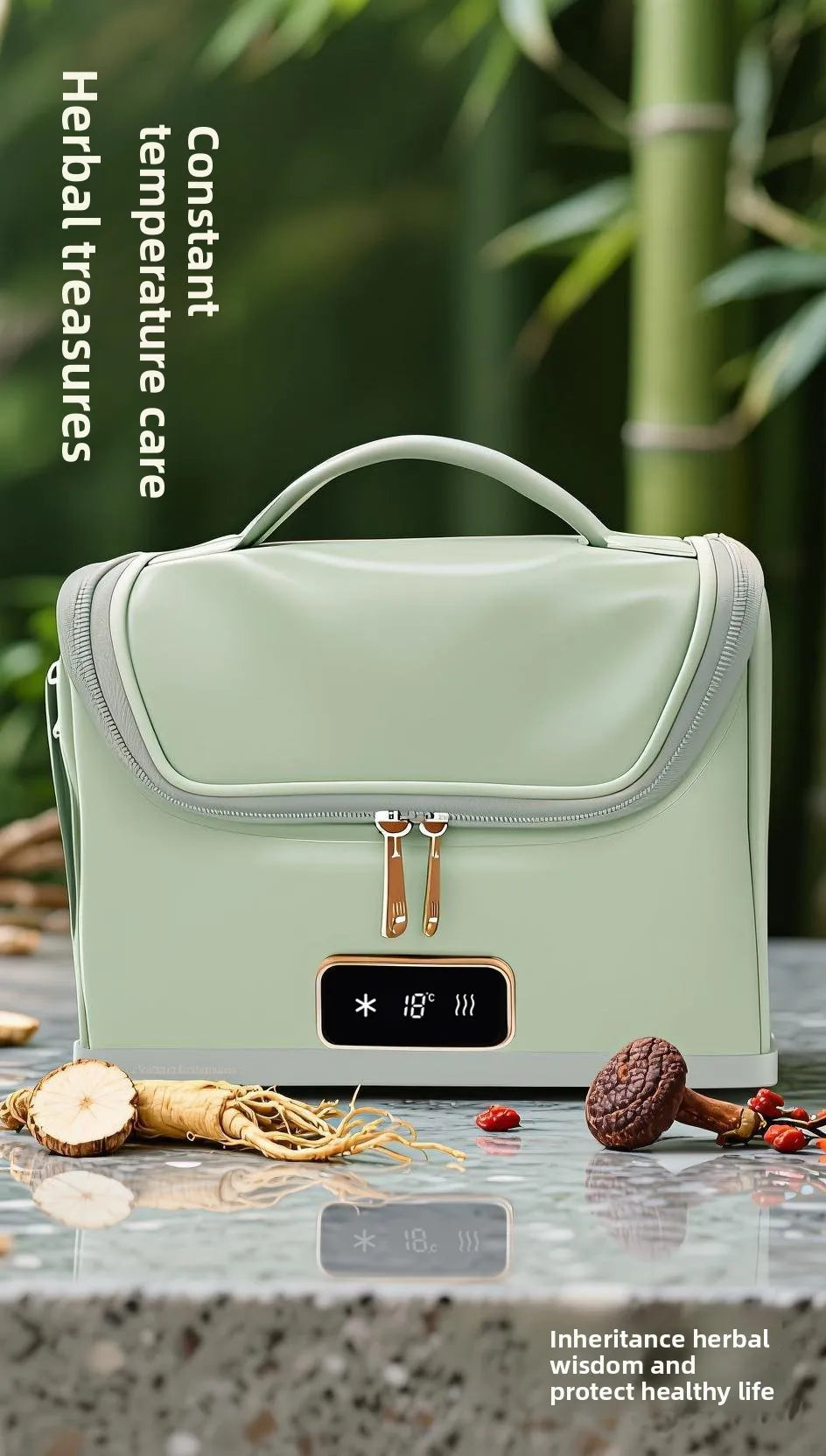 0-70℃ Portable Medicine Refrigerator Car Home Office Three-Purpose Intelligent Temperature Display+Double Power Mode Ultra-Quie