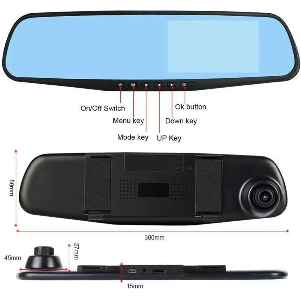 NEW Dual Lens Dash Camera 1080P Wide Angle Car DVR HD Recording Night Vision Vehicle Recorder Vehicle Monitoring