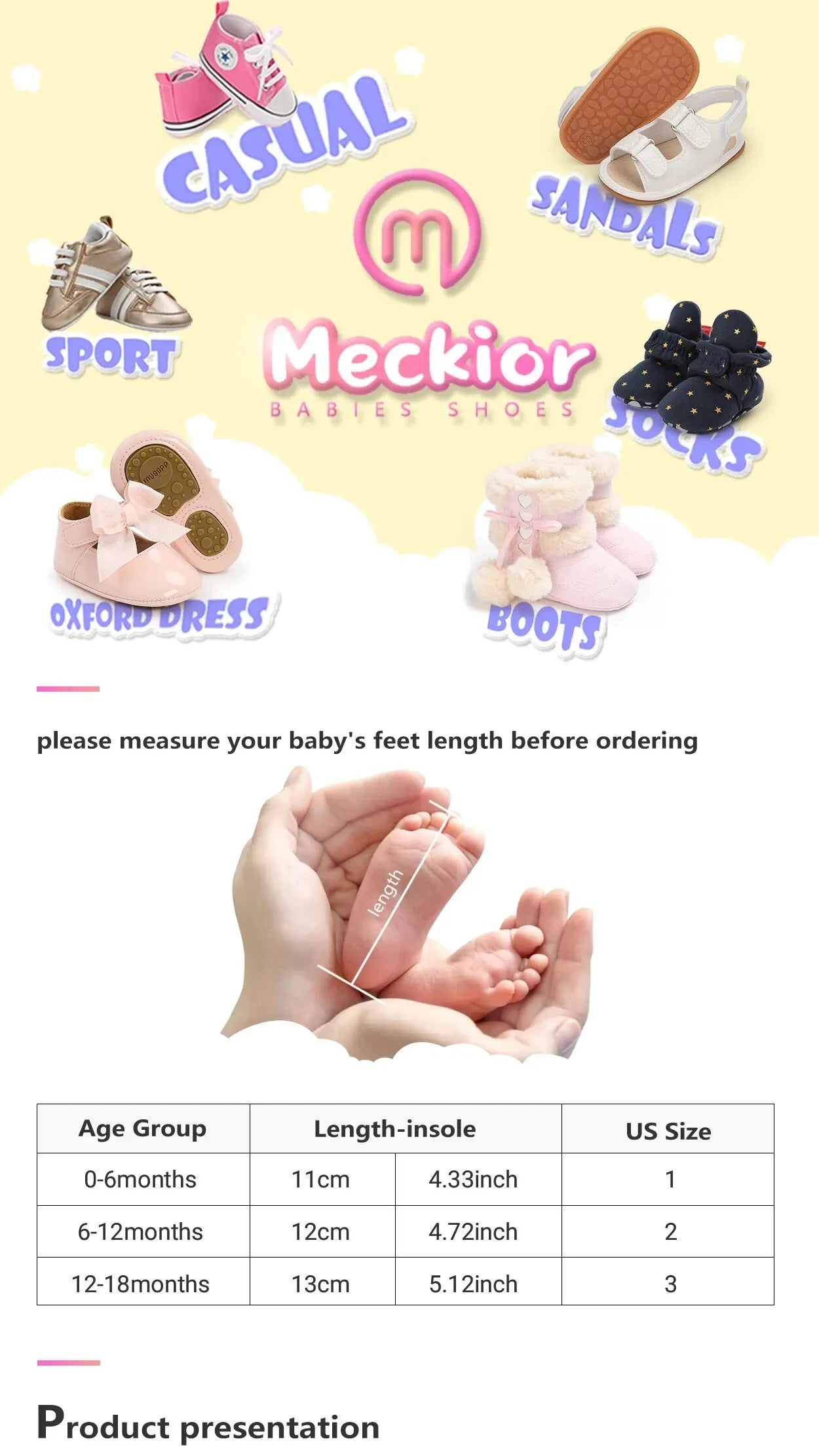 Meckior Baby Girls Shoes Bowknot Princess Dress Shoes PU Anti-slip Soft Sole Infant First Walkers Newborn Crib Baby Shoes