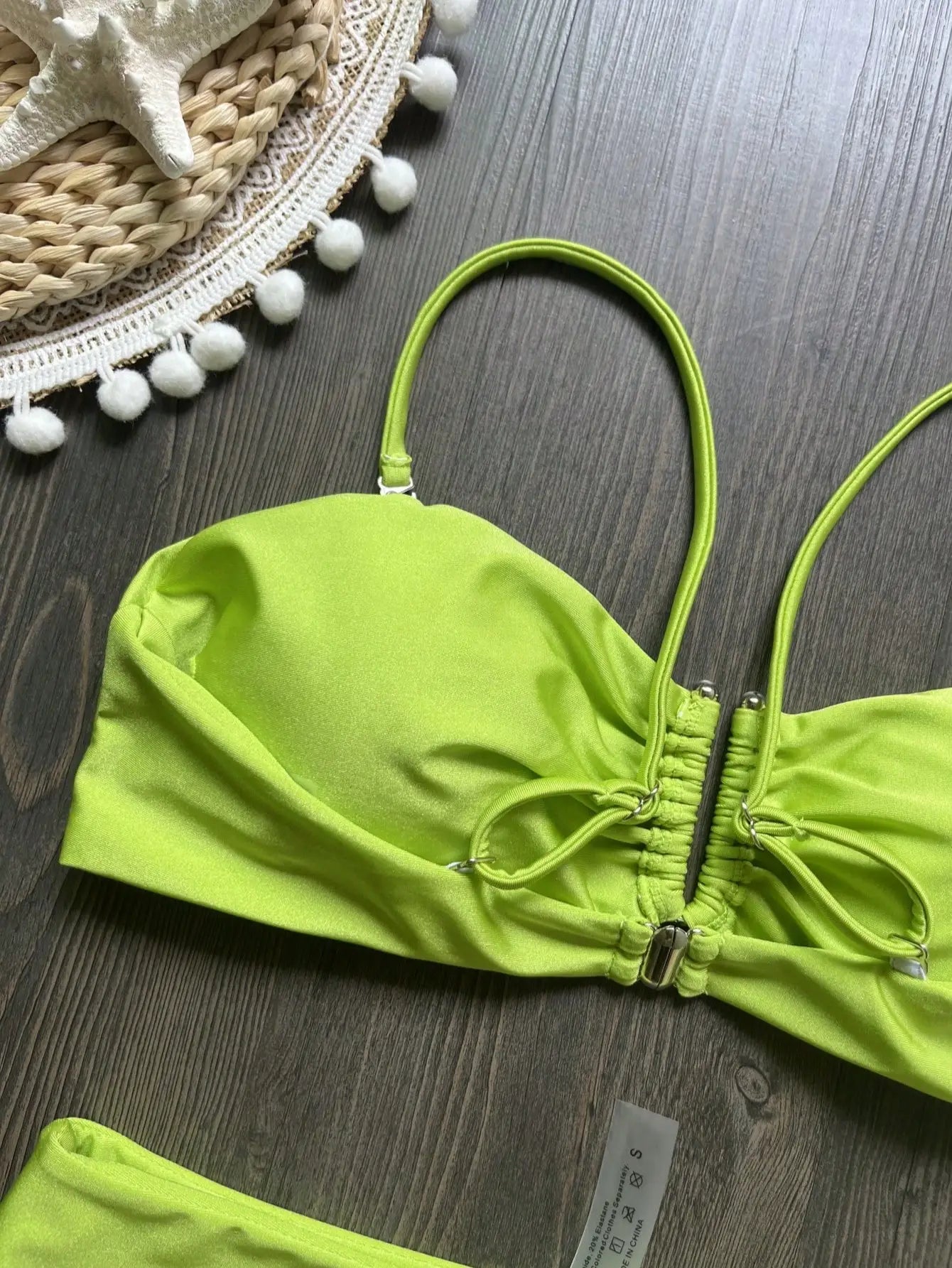 Bandeau Bikini Push Up Women Swimsuits 2026 Sexy Female Swimwear Brazilian Bikini Set Thong Biquini Swim Suits Solid Beachwear