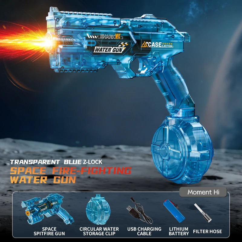 Electric Water Guns For Adults Powerful Squirt Automatic Water Suction Water Blasters Summer Outdoor Beach Toy For Boys Kid Gift