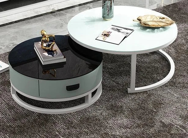 Frame Aesthetic Coffee Table Round Unique Floor Display Coffee Table Round Big Mesa Centro Salon Furniture Accessories