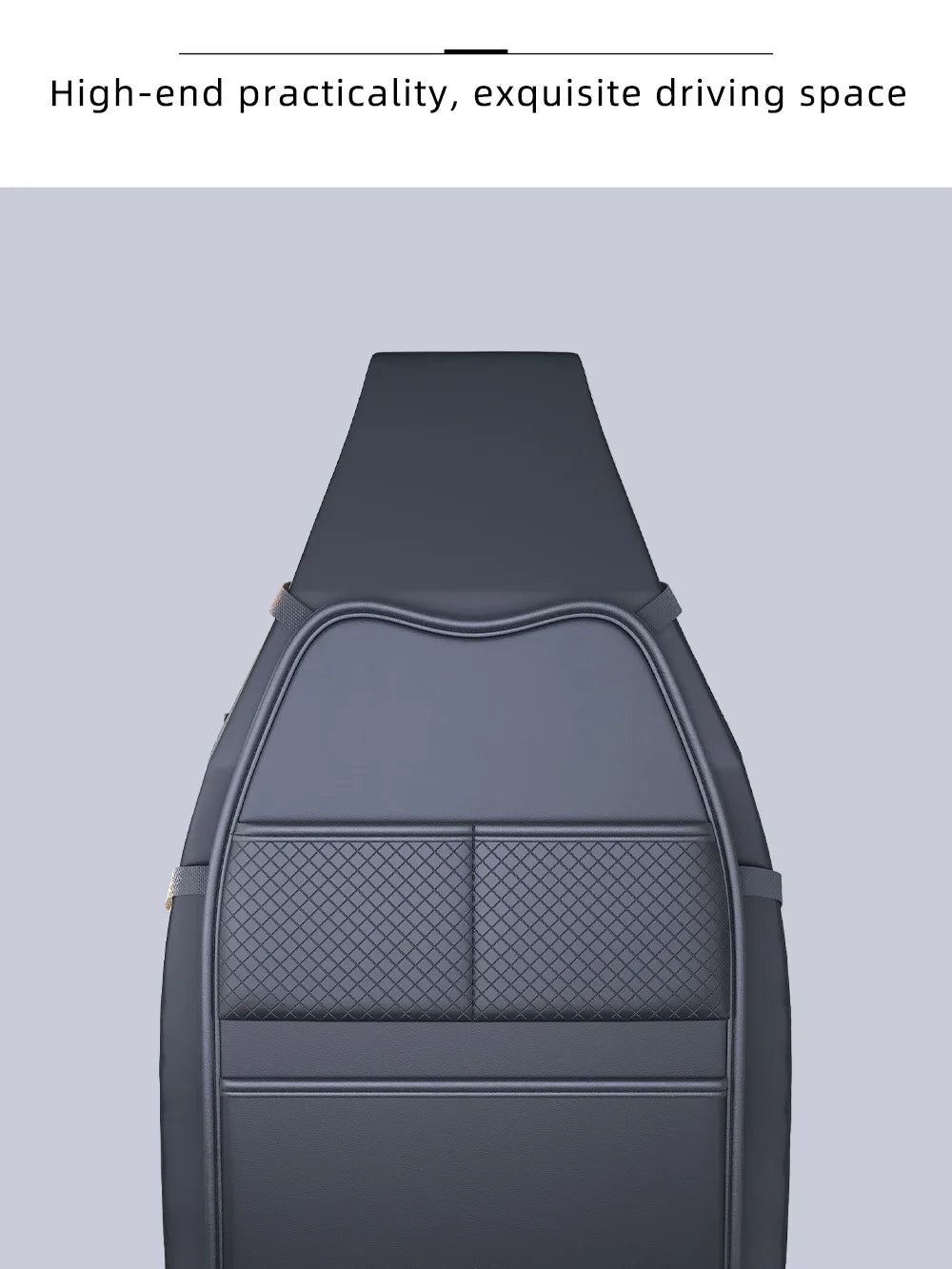 PU Leather Car Seat Kick Proof Pad with Pockets Multi-functional Tablet Holder Auto Seat Back Protection Cover for Kids