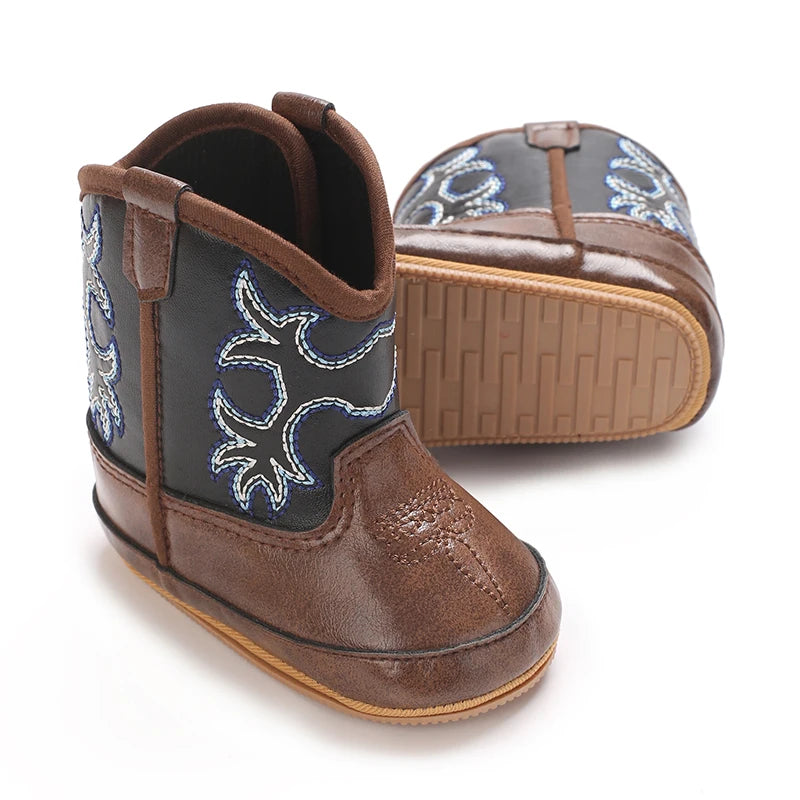 Newborn Baby Boots 0 12 Months Winter Denim First Walkers Boys Girls Warm Casual Western Style