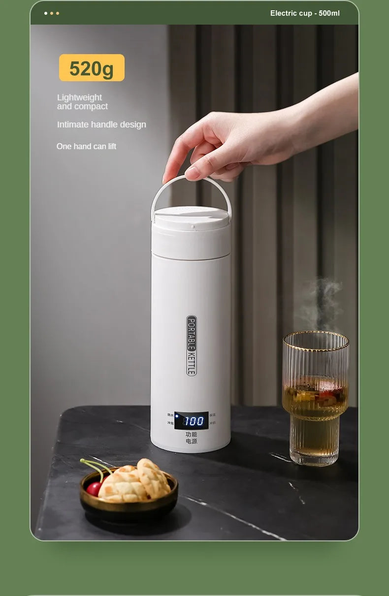 Travel Electric T Kettle Fast Boiling Water Portable baby Milk Warmer Kettle 304 Stainless Steel Thermo Kettles