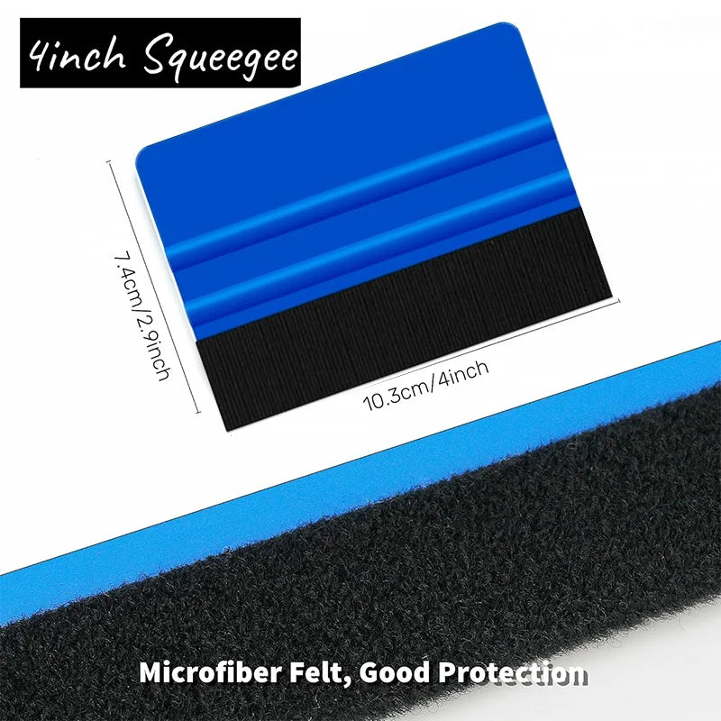 Felt Edge Squeegee Window Tinting Tool Car Vinyl Wrap Scraper Plastic Spatula Scratch Free Film DIY Squeegee Wallpaper Smoothing