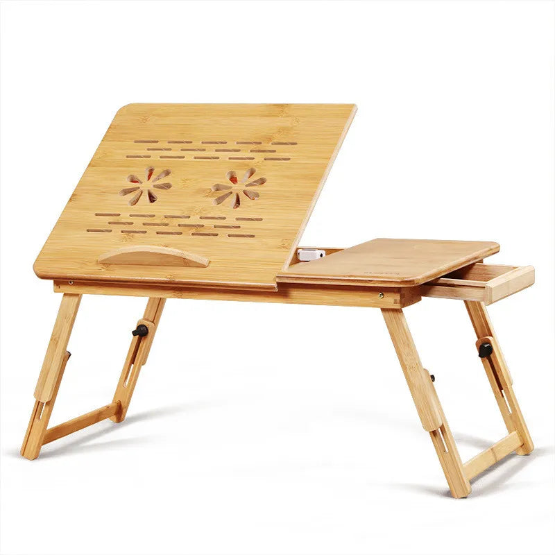 Home Folding Laptop Desk for Bed & Sofa Laptop Bed Tray Table Desk Portable Lap Desk for Study and Reading Bed Top Tray Table