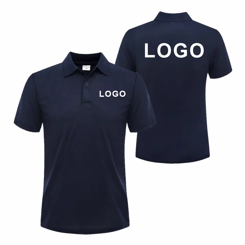 Customized Logo Breathable Polo Shirt Casual Company Group Clothing Lapel Short Sleeve Polo Shirts Work Clothes Print Embroidery