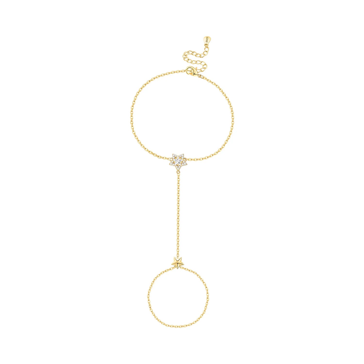 Original 925 Sterling Silver Zirconia Tennis Chain Bracelet for Women Adjustable Gold Color Hot Sale Ideal Birthday Party Gifts