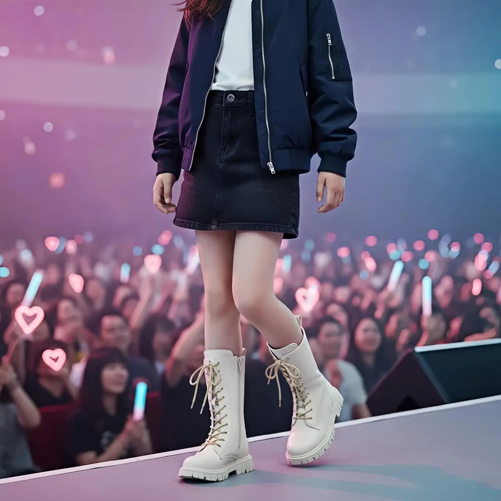 Girls Fashion Long Boots Simple Solid Color Soft Bottom Best Leather Kids Boots Girl Soft Comfortable Riding Daily Boots