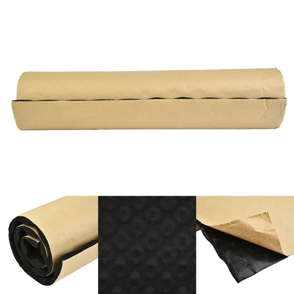 2cm Self Adhesive Soundproofing Insulation Cotton Car Sound Deadener Noise Insulation Acoustic Dampening Foam Subwoofer Mat
