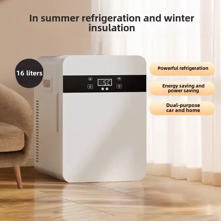 16L High-Efficiency And Energy-Saving Car Refrigerator Is Compact And Portable, Powerful And Ultra-Quiet For Outdoor Adventure