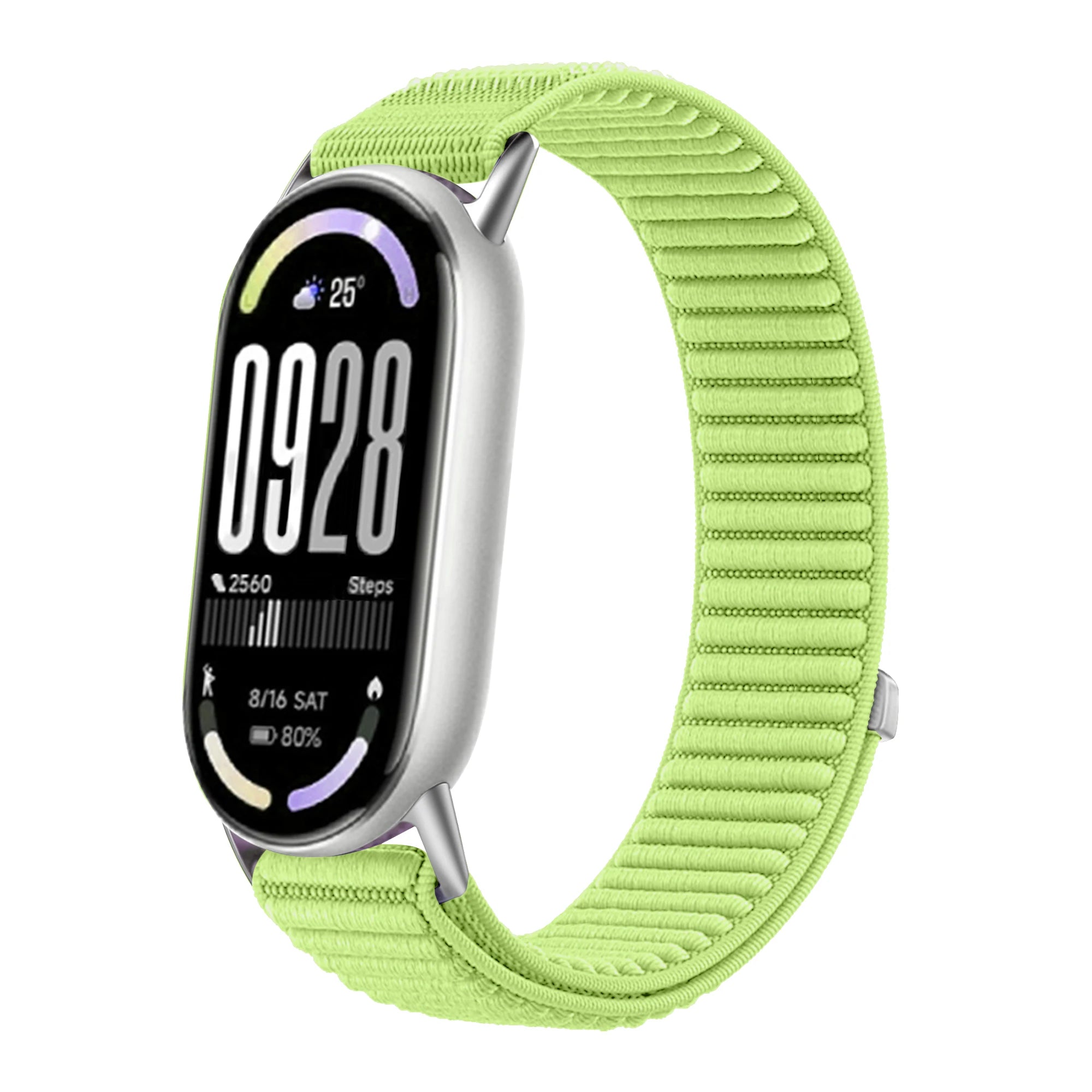 Original Nylon Loop Strap For Xiaomi Miband 10/9/8 Metal buckle Integration Bracelet Band For Miband 10 9 8 Breathable Wristband