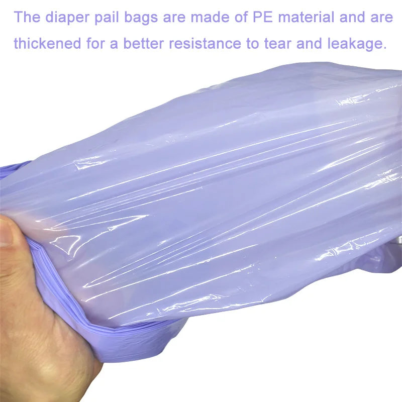 1/5/10Pcs Purple Diaper Pail Baby Refills Bags For Angelcare Trash  For Sangenic Tommee Tippee For twist & click For Genie